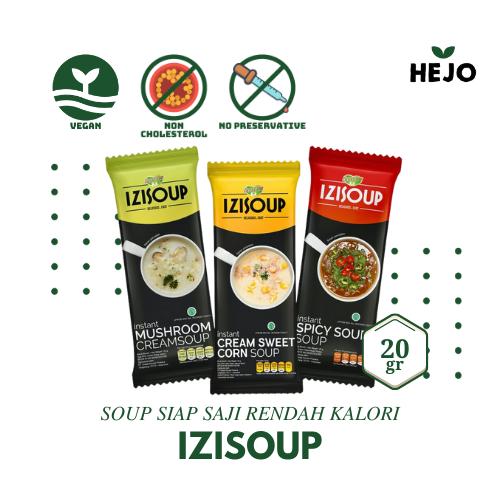 Gambar Izisoup - Instant Cream Soup | Sup Krim Mushroom / Spicy / Sweet Corn - Spicy Sour dari Hejo Fresh Jakarta Pusat Tokopedia