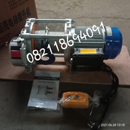 Jual Electric Winch Elektrik Winch 1200 kg x 100 Meter 1 Phase