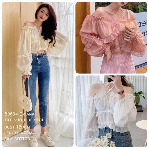 Jual Oriana off shoulder Top Blouse 