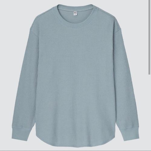 Jual UNIQLO Tshirt Waffle Crew Neck 