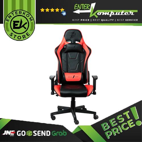 Foto Produk 1STPLAYER GAMING CHAIR FK2 - BLACK RED - LUMBAR MASSAGE dari Enter Komputer Official