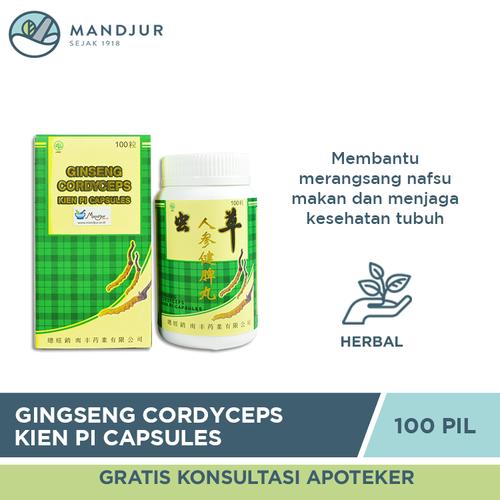 Gambar Ginseng Cordyceps Kien Pi Capsules - Penambah Nafsu Makan, Berat Badan dari mandjur Jakarta Pusat Tokopedia