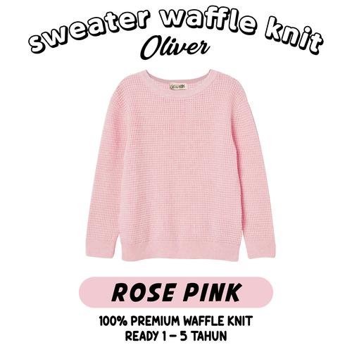 Gambar jaket anak sweater anak waffle knit CREWNECK ANAK waffle uni*lo 1-5 th - SWT rose pink, 2-3 tahun dari easyshop #1.bdg Kota Bandung Tokopedia