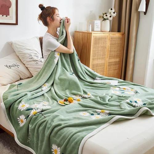 Gambar SELIMUT BULU HALUS UKURAN KING 180X200 MOTIF KEMBANG TERMURAH IMPOR - 180x200, KEMBANG HIJAU dari asri yasashii Jakarta Barat Tokopedia