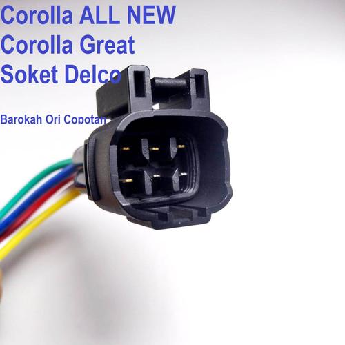 Jual soket socket delco corolla great 6 pin kabel male ae100