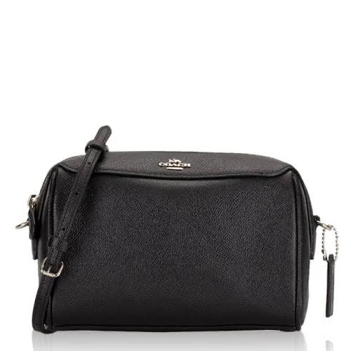 coach purse black and silver