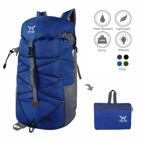 Foto Produk FOLDABLE WATER RESISTANT CARRIER CLOVE 35L TAS RANSEL GUNUNG LIPAT - Biru dari ELFS Active
