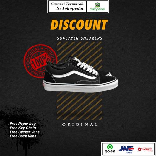 Gambar Vans Oldskool Classic Black White Original Global EVB Released BNIB - 37 dari Suplayer Sneakers Jakarta Barat Tokopedia