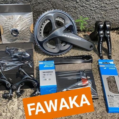 GROUPSET SHIMANO ULTEGRA R8000 11 SPEED UBRAKE RIMBRAKE di Fawaka  Tokopedia