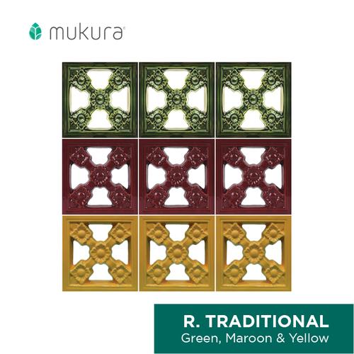 Gambar Roster Keramik Lubang Angin Mukura Tradisional 20x20cm - Brown dari Mukura Ceramics Jakarta Utara Tokopedia
