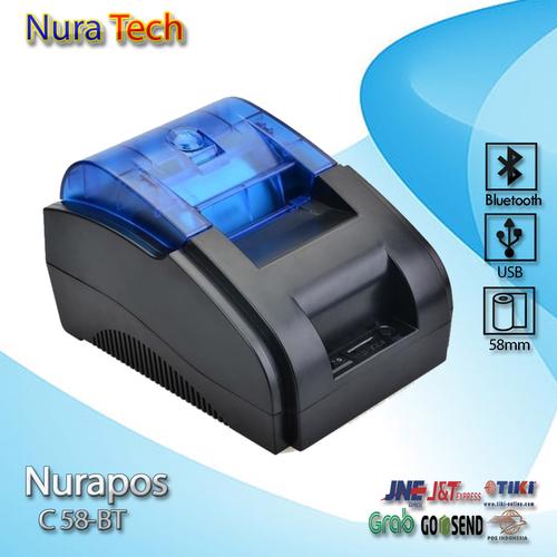 Foto Produk Printer Thermal Bluetooth - USB NURAPOS NP-58BT bergaransi dari nura tech