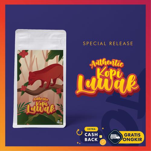 Foto Produk Biji Kopi Luwak Liar Aceh Gayo 100g | Asli Kopi Aceh Luwak LIMITED! dari Mr. O Coffee
