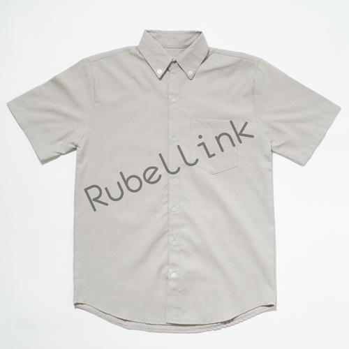 Foto Produk KEMEJA OXFORD PRIA LENGAN PENDEK RIBSGOLD - latte, M dari Rubellink