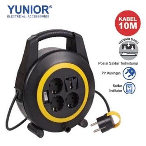 Foto Produk Kabel Roll Turbo 4 Lubang + Saklar 10M - YUNIOR LY 116 SK dari Britplaza