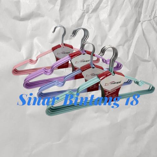 Foto Produk Hanger Baju Makapal 1 Pack @ 10 pcs - Merah Muda dari Sinar Bintang 18