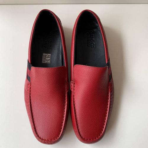 Jual GUCCI LOAFERS MEN RED LEATHER 