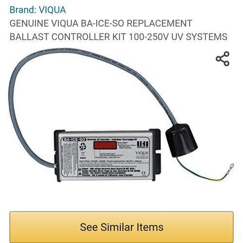 Contrôleur de remplacement UV Viqua Sterilight BA-ICE-CL - Water eStore CA