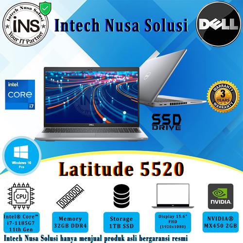 Jual DELL Latitude 5520 i7-1185G7 32GB 1TB SSD VGA 2GB WIN10PRO 
