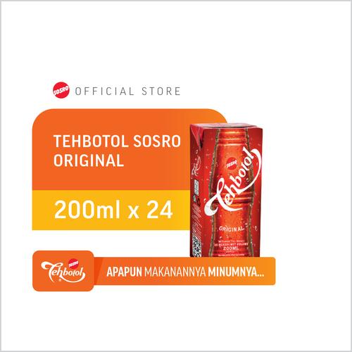 Gambar Tehbotol Sosro kotak Original 200 ml isi 24 dari Sosro Official Store Kota Bekasi Tokopedia