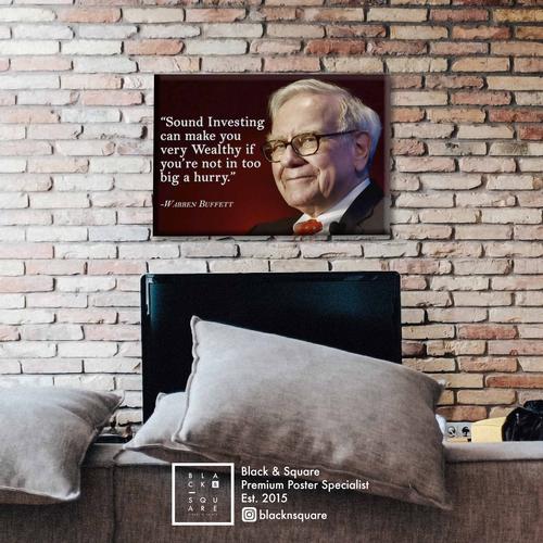 Borderless Quotes Jual Premium Poster - Warren Buffet Quotes Ver 4 - Borderless Frame ...