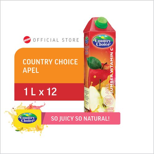 Gambar Country Choice Apel 1L isi 12 dari Sosro Official Store Kota Bekasi Tokopedia