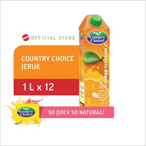 Gambar Country Choice Orange 1L isi 12 dari Sosro Official Store Kota Bekasi Tokopedia