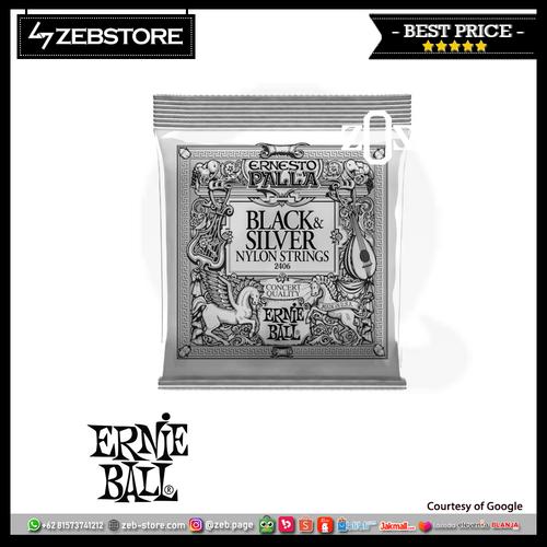 Gambar Senar Gitar Klasik ErnieBall Ernesto Palla Black Nylon 2406 dari Zeb Hobbies Store Kota Bandung Tokopedia