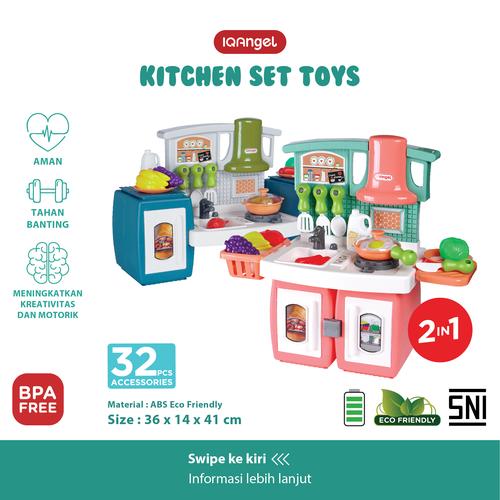 Foto Produk IQAngel Kitchen Set Toys / Mainan Alat Masak Anak / Mainan Masakan - Random dari KSM Baby and Kids