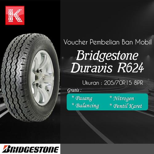 Foto Produk Ban Mobil Bridgestone Duravis R-624 205/70R15 8PR dari Kiosban