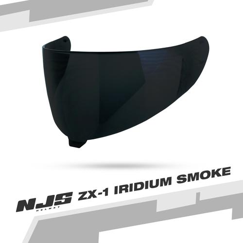 Visor ZX-1 Iridium SMOKE - Kaca Helm 