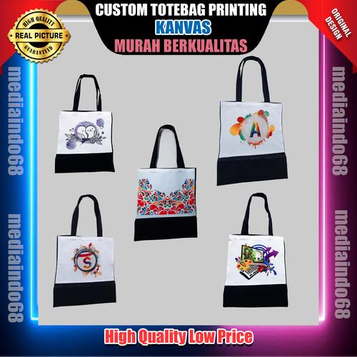 Gambar TOTEBAG CUSTOM PRINTING DESIGN SENDIRI ( GAMBAR SUKA2 ) - Reseleting dari mediaindo68 Jakarta Timur Tokopedia
