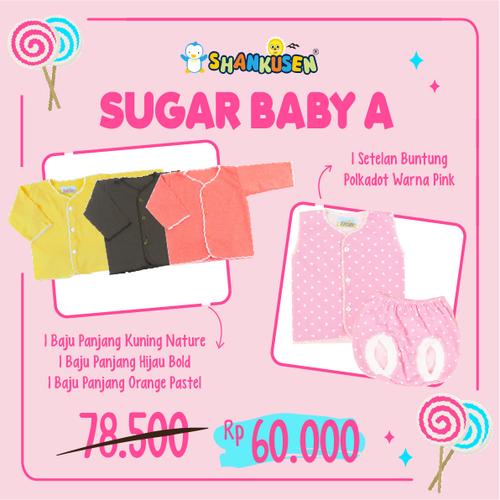 Foto Produk Shankusen Paket Sugar Baby ABCDE/ Paket Baju Bayi Shankusen Bundling - Sugar Baby A dari Shankusen Baby Official