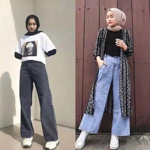 KULOT JEANS TEBAL/KULOT LOOSE 