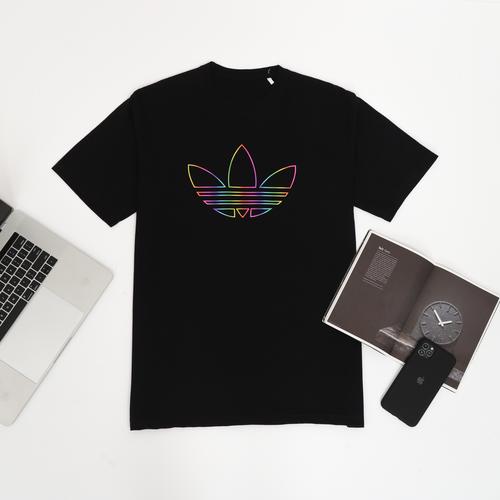 KAOS BAJU TSHIRT LOGO ADIDAS RAINBOW 