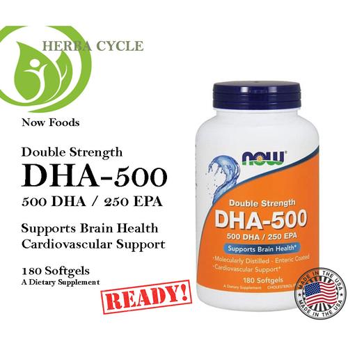 Jual Now Food DHA-500/EPA-250 Double Strength 180 Softgels Now Omega 3 USA  - Jakarta Pusat - Herba Cycle | Tokopedia