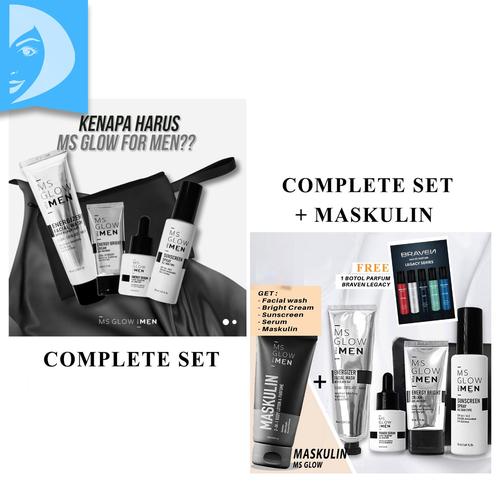 Gambar Paket MS Glow Men Complete MS Glow For Men Original BPOM Free Pouch - Men Complete dari DuniaKecantikan Tokopedia