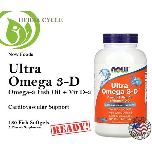 Jual Now Food Ultra Omega 3D (180 Soft) Now Omega 3 Minyak Ikan ORI USA -  Jakarta Pusat - Herba Cycle | Tokopedia