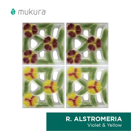 Gambar Roster Keramik Lubang Angin Mukura Alstomeria 30x30cm - Violet dari Mukura Ceramics Jakarta Utara Tokopedia