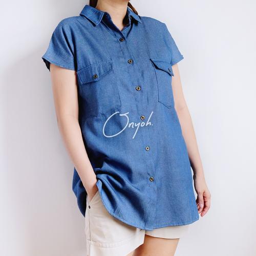Jual Amanda Jeans Long Shirt | Onyoh OY 