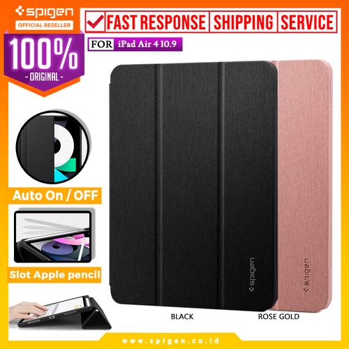 Foto Produk Case iPad Air 4 10.9 Spigen Urban Fit Anti Gores Flip Cover Casing - Rose Gold dari Spigen Official