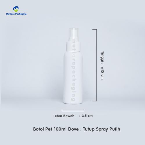 Gambar Botol Spray 100ml Dove Tutup Putih dari Mutiara Packaging Kab. Bandung Tokopedia