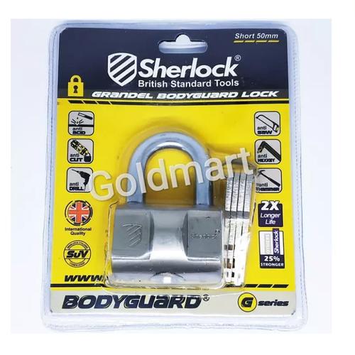 Foto Produk Sherlock Gembok 50mm Pendek Grandel Bodyguard dari Gold-Mart