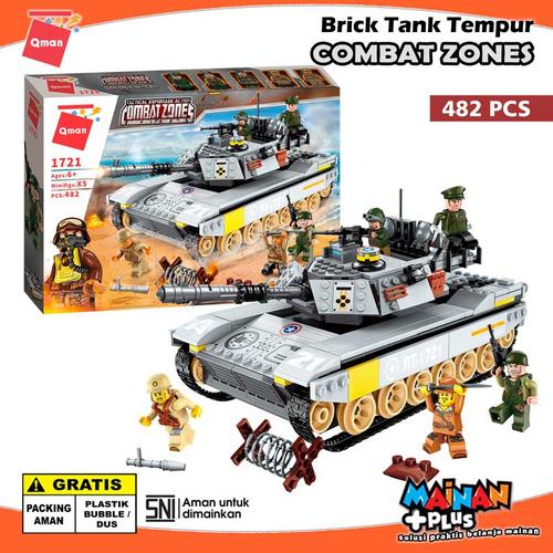 Foto Produk MAINAN EDUKASI BRICK ANAK LAKI-LAKI LEGO TANK QMAN COMBAT ZONES dari MainanPlus