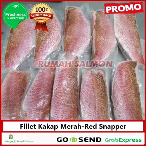 Jual Fillet Ikan Kakap Merah (Tanpa Tulang) - Red Snapper Fillet - 500 ...
