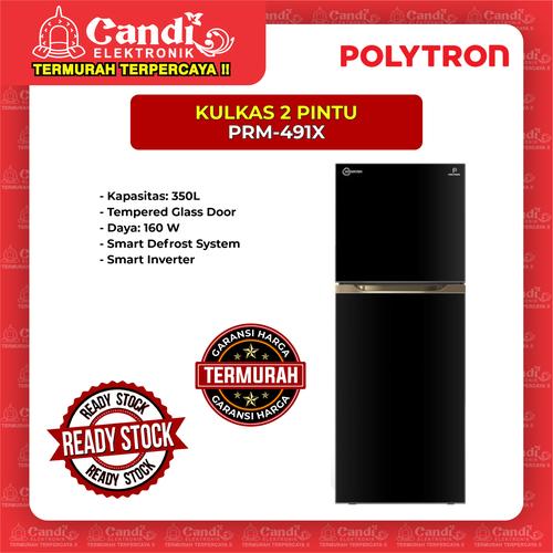 Foto Produk KULKAS 2 PINTU POLYTRON PRM-491X dari Candi Elektronik Solo