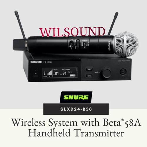 Jual SHURE SLXD24BETA58 SLXD24 BETA58 SLXD 24 BETA 58 ORIGINAL ...