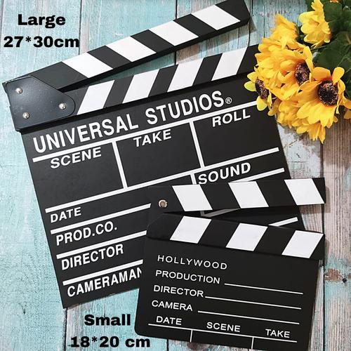 Gambar CLAPPER BOARD HOLLYWOOD UNIVERSAL | PAPAN TAKE FILM SUTRADARA ACTION - SMALL dari Mega Indo Grosir Jakarta Barat Tokopedia