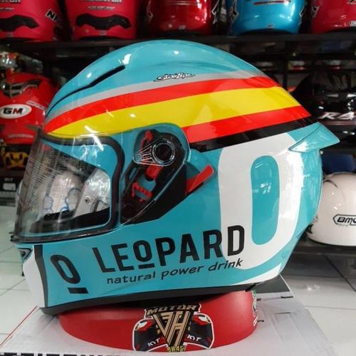 AGV HELM FULL FACE MOTIF LEOPARD SNI 