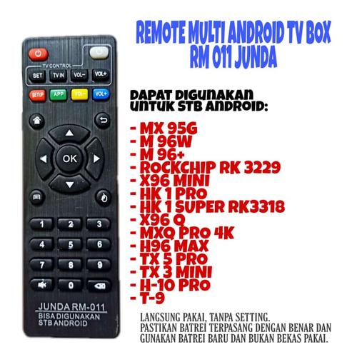 Jual REMOTE MULTI Android TV BOX ALL TYPE MXQ MX10 H96 V88 T95 TX X96