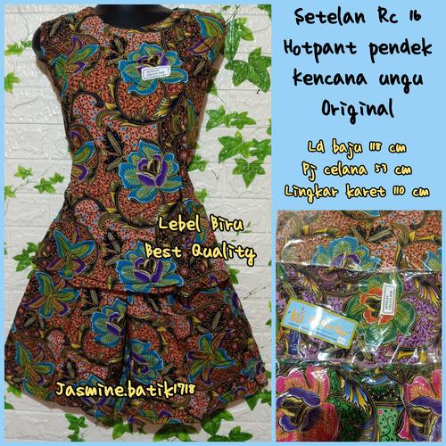 Foto Produk SETELAN CELANA PENDEK YUKENSI KENCANA UNGU KUB dari jasmine.batik1718